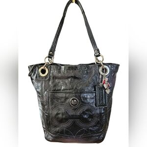 COACH Black Patent Leather Purse (Aug, 2010) w/Dust Bag